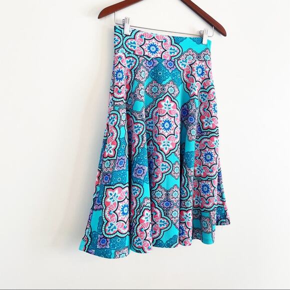 NEW Agnes & Dora mosaic print slip on midi skirt S NEW WITH TAGS - Picture 12 of 13